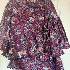 Kika Vargas Multicolor Floral Dress